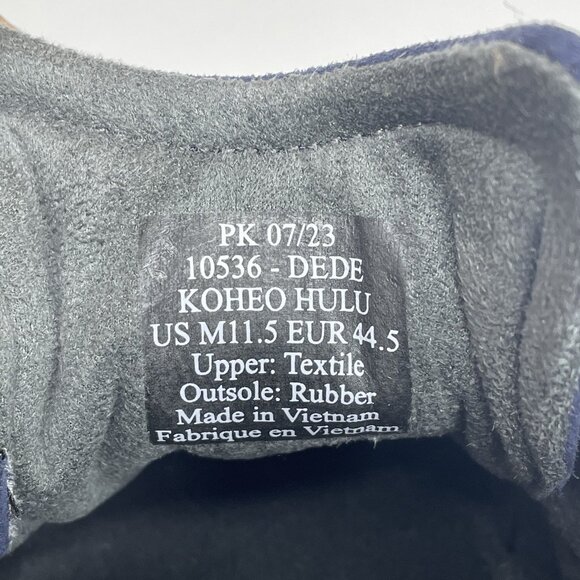 Olukai Koheo Hulu Athletic Casual Sneakers Men’s Size 11.5 Blue Cotton NEW - Picture 12 of 12